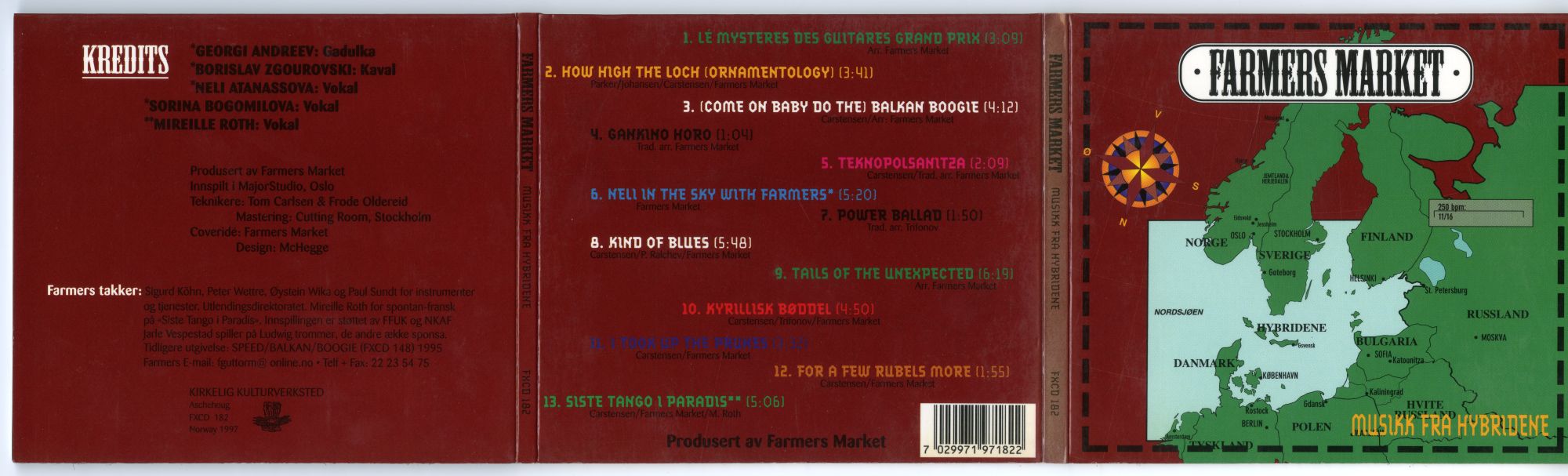 Farmers Market『Musikk Fra Hybridene』（1997年、	Kirkelig Kulturverksted）01